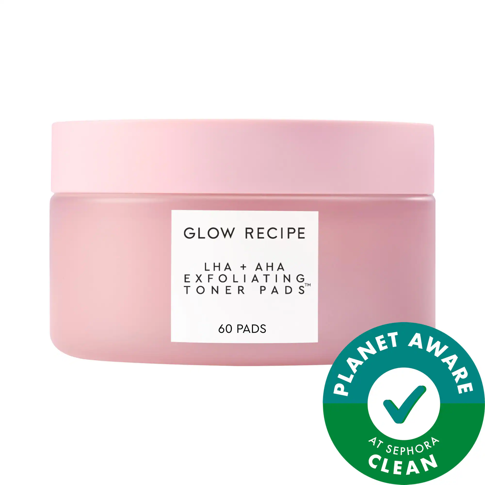 Glow Recipe LHA + AHA Korean Watermelon Toner Pads for Hydration and Gentle Exfoliation
