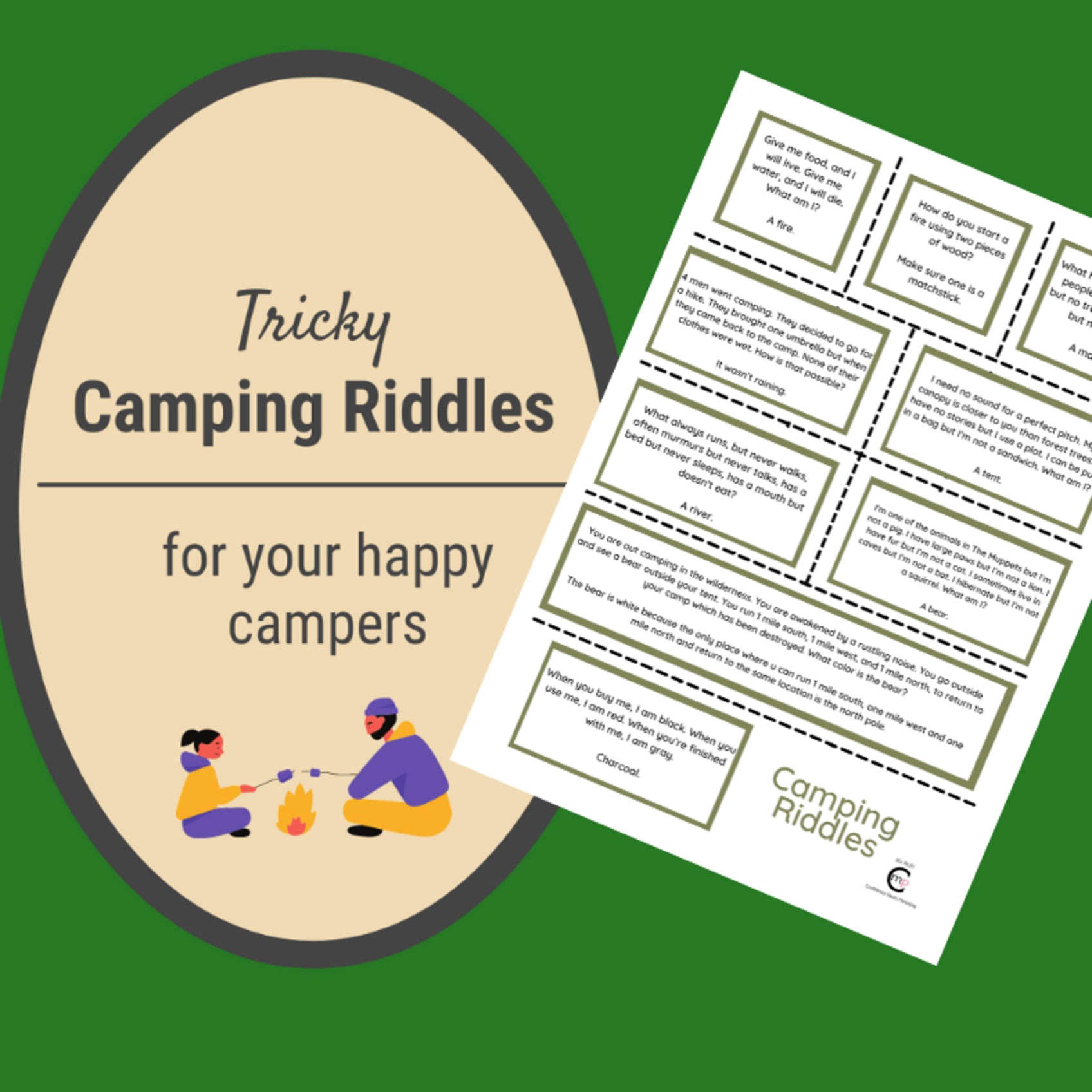 Camping Riddles with Answers (and Printable) for Your Next Camping Trip