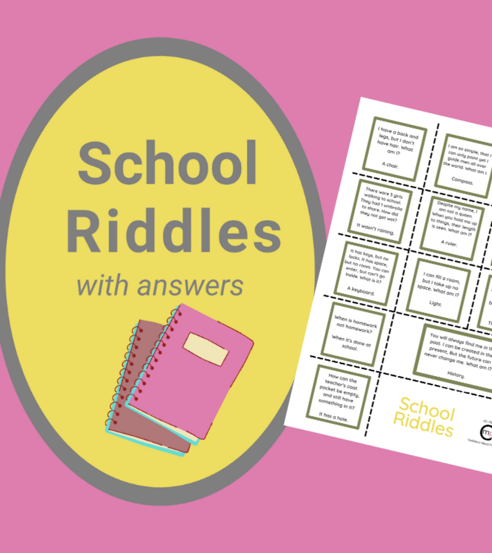 Funny Riddles About School With Answers CMP