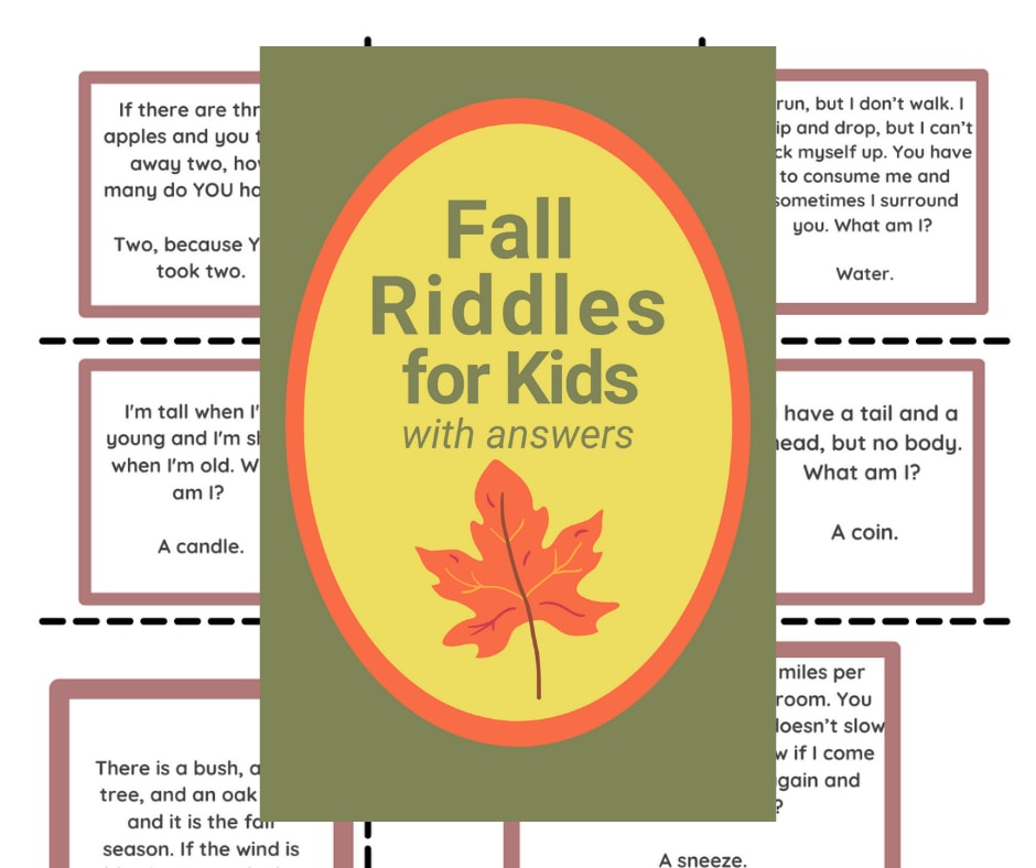 9 Fall Riddles with Answers and PRINTABLE
