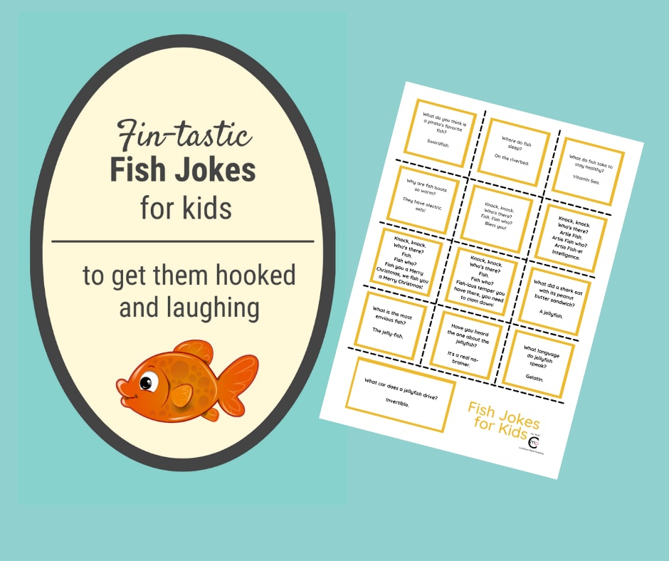 Funny Fish Jokes to get your Fisherman Laughing (with Printable)