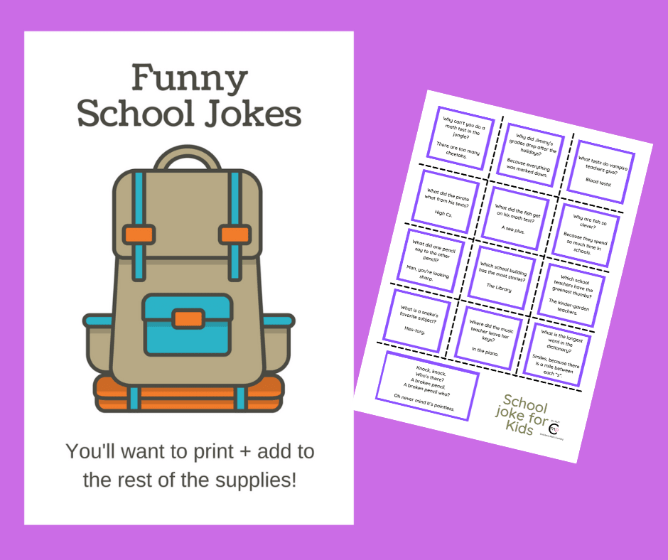 Funny School-Appropriate Jokes (with Printable) Funny School-Appropriate Jokes (with Printable)
