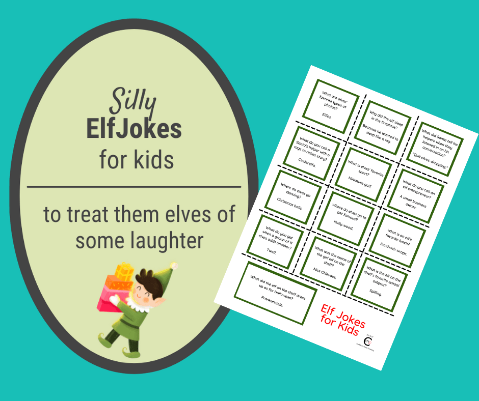 Funny Elf Jokes, Elf Puns & Elf Riddles PRINTABLE Funny Elf Jokes, Elf Puns & Elf Riddles PRINTABLE