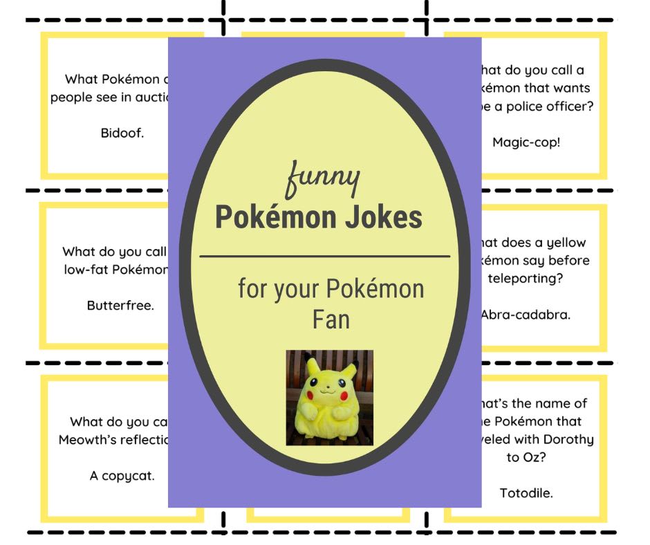 Pokémon Jokes for Kids for your Pokémon Fan (with printable)