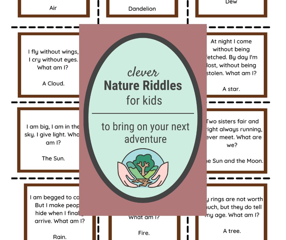 Nature Riddles with Answers for Your Adventure PRINTABLE