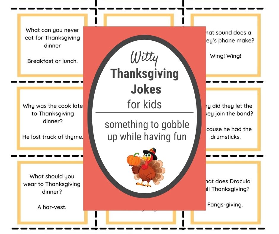 81 Funny Thanksgiving Jokes for Kids PRINTABLE 2024