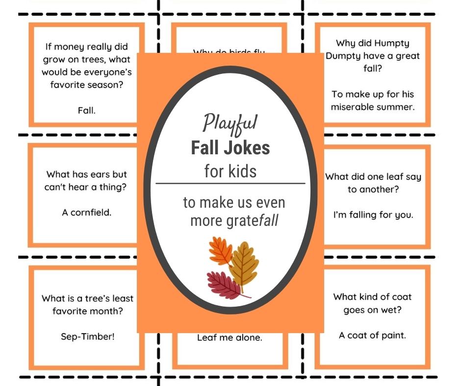 Random Fall Jokes Blog - Confidence Meets Parenting