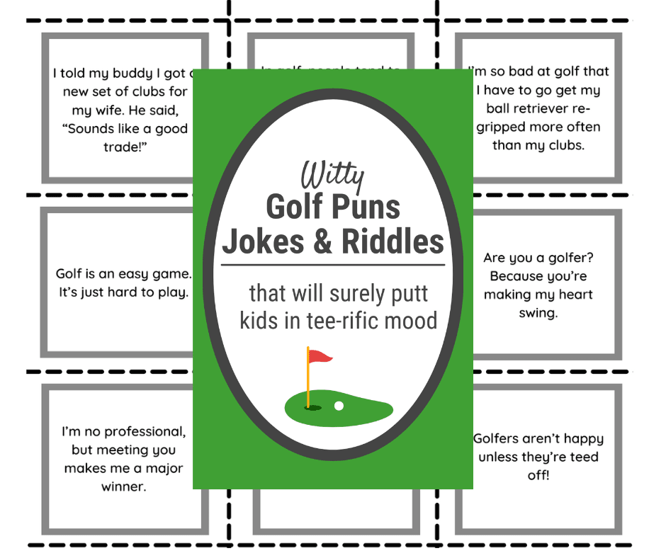 Kids Golf Riddles 100 Funny Golf Puns, Golf Jokes and Golf Riddles PRINTABLE