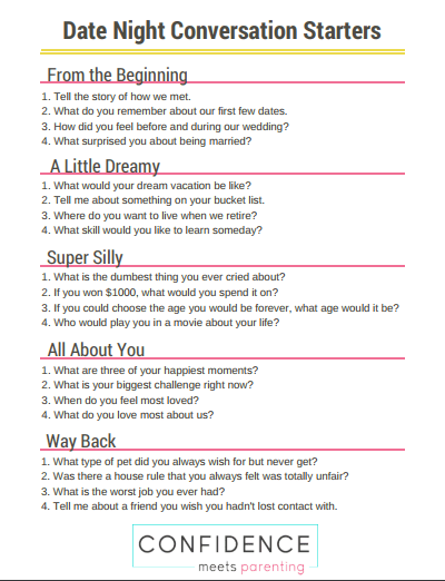 Date Night Convo Starter
