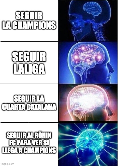 La evolución natural del aficionado promedio menor de 14 años