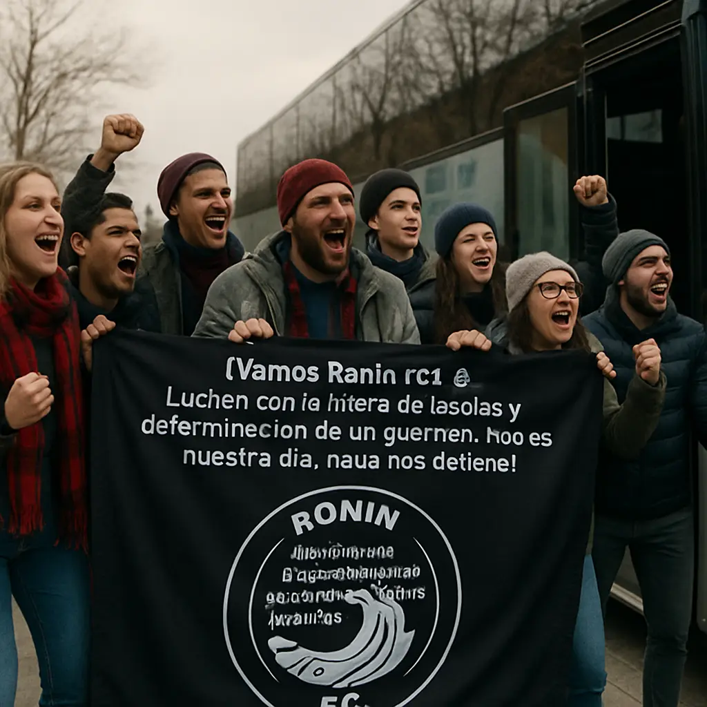 "¡Vamos Rōnin FC! 🌊⚽ La marea está de nuestro lado. Luchen con el corazón, la fuerza de las olas y el honor de un guerrero. ¡Hoy conquistamos la victoria!"
