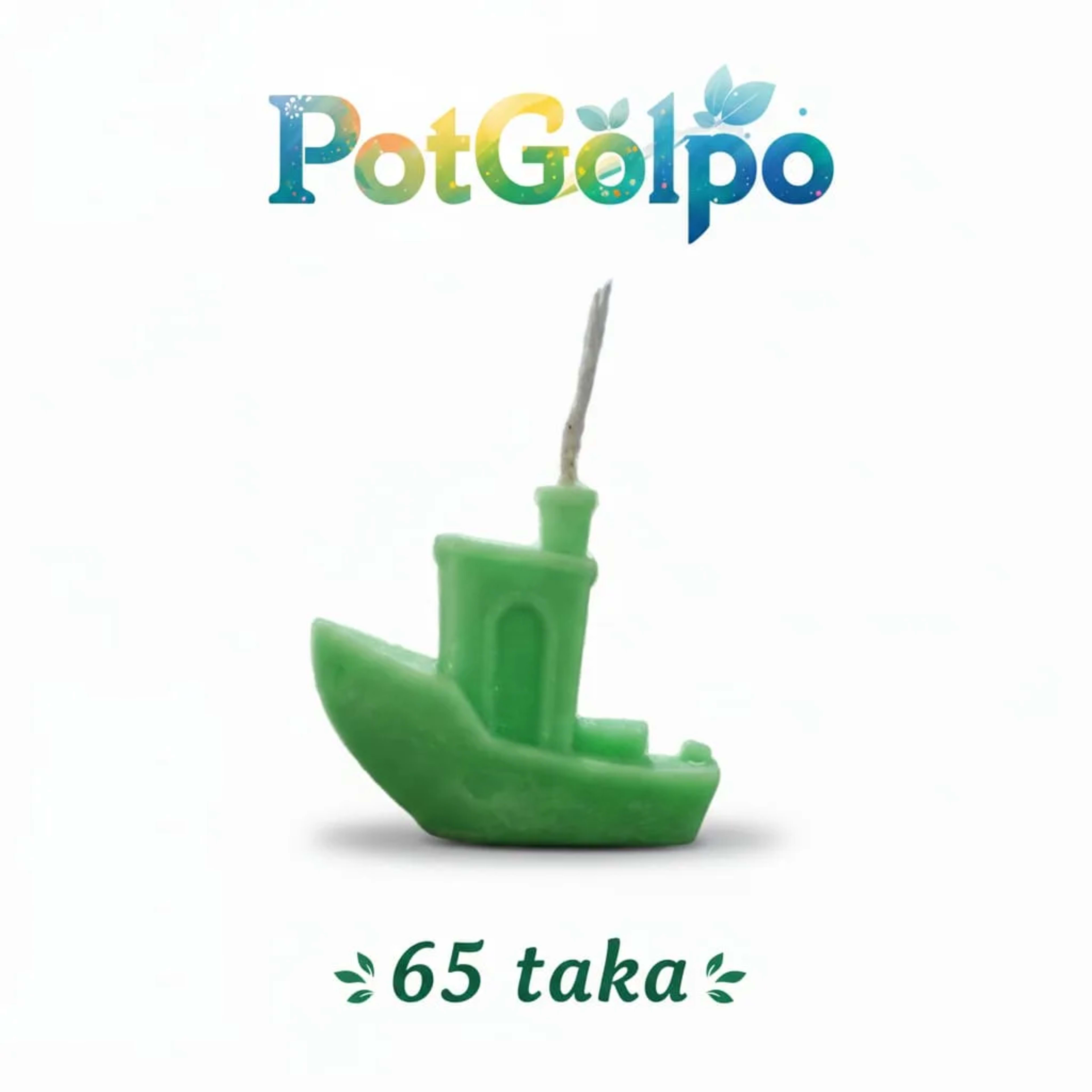 Handmade Mini Boat Shaped Decorative Candle for Home Decor - PotGolpo