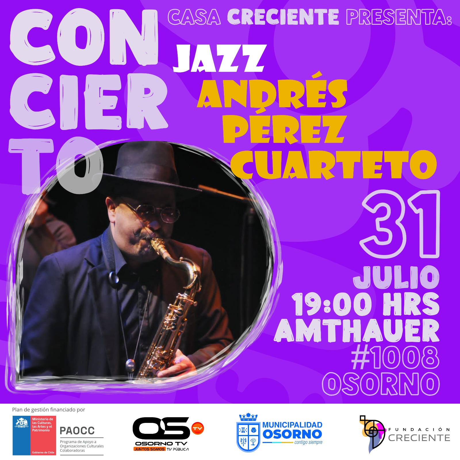 La Casa Presenta: Andrés Pérez cuarteto