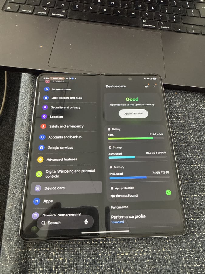 Samsung Galaxy Z Fold5 256GB Light Blue, Good, Kilimani, Nairobi