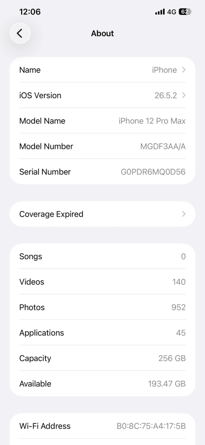 Apple iPhone 12 Pro Max 8GB/256GB Grey, Good, Eldoret, Uasin Gishu