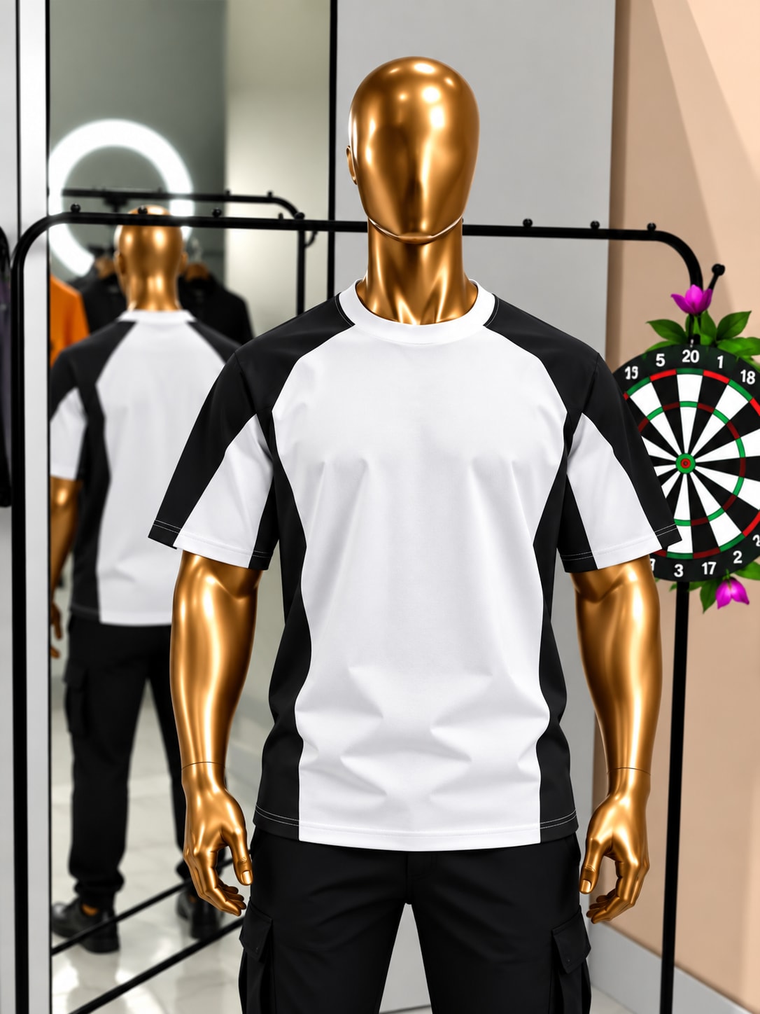 WHITE/BLACK