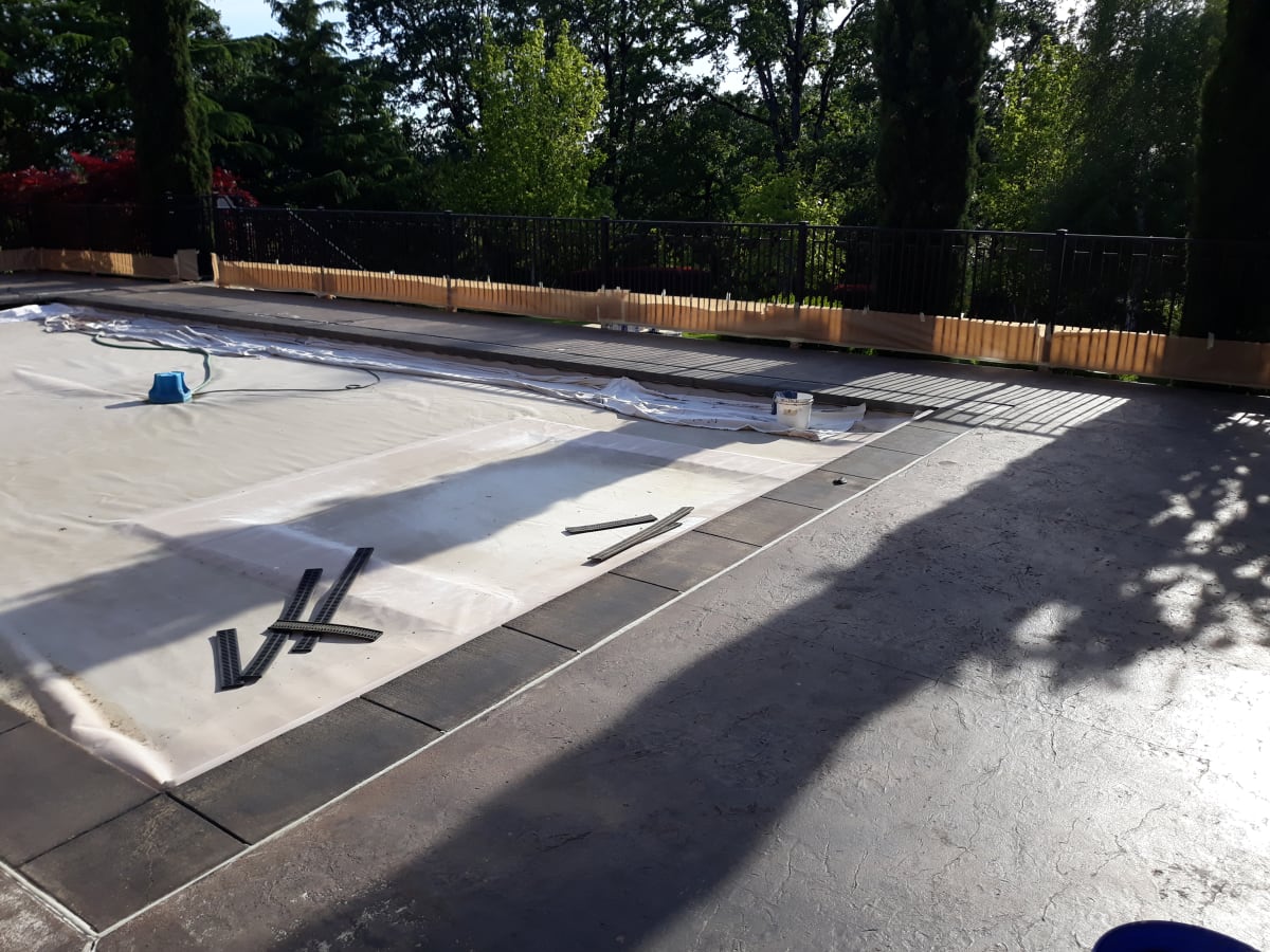 Aloha, OR Concrete Staining Project Gallery Image