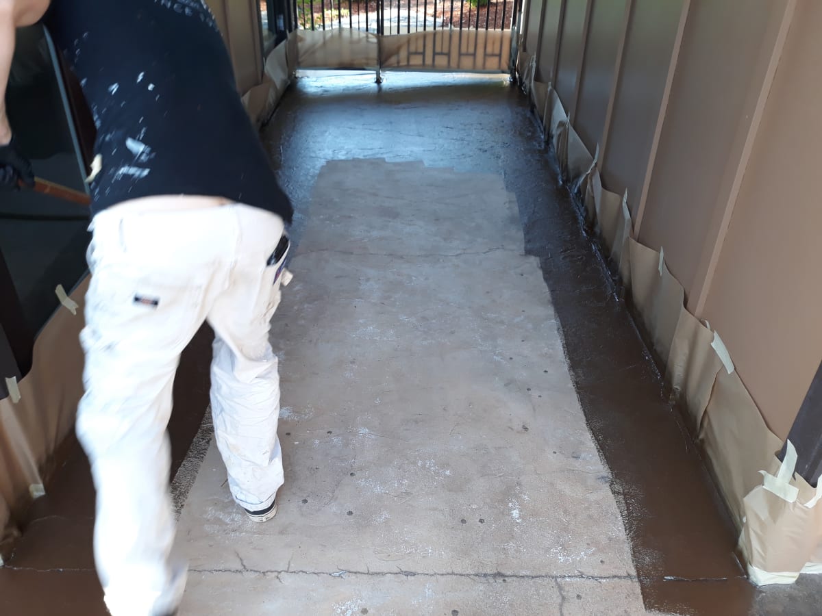 Aloha, OR Concrete Staining Project Gallery Image