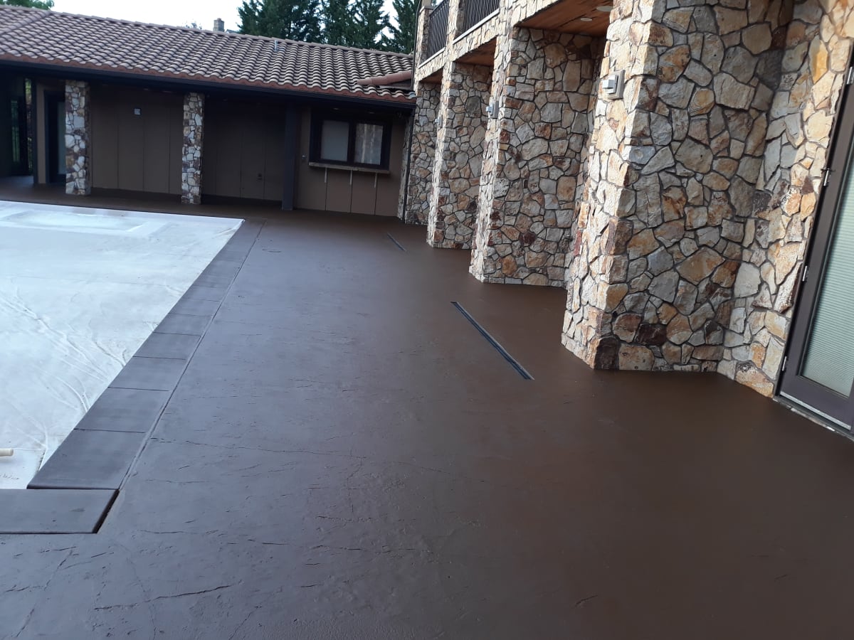 Aloha, OR Concrete Staining Project Gallery Image