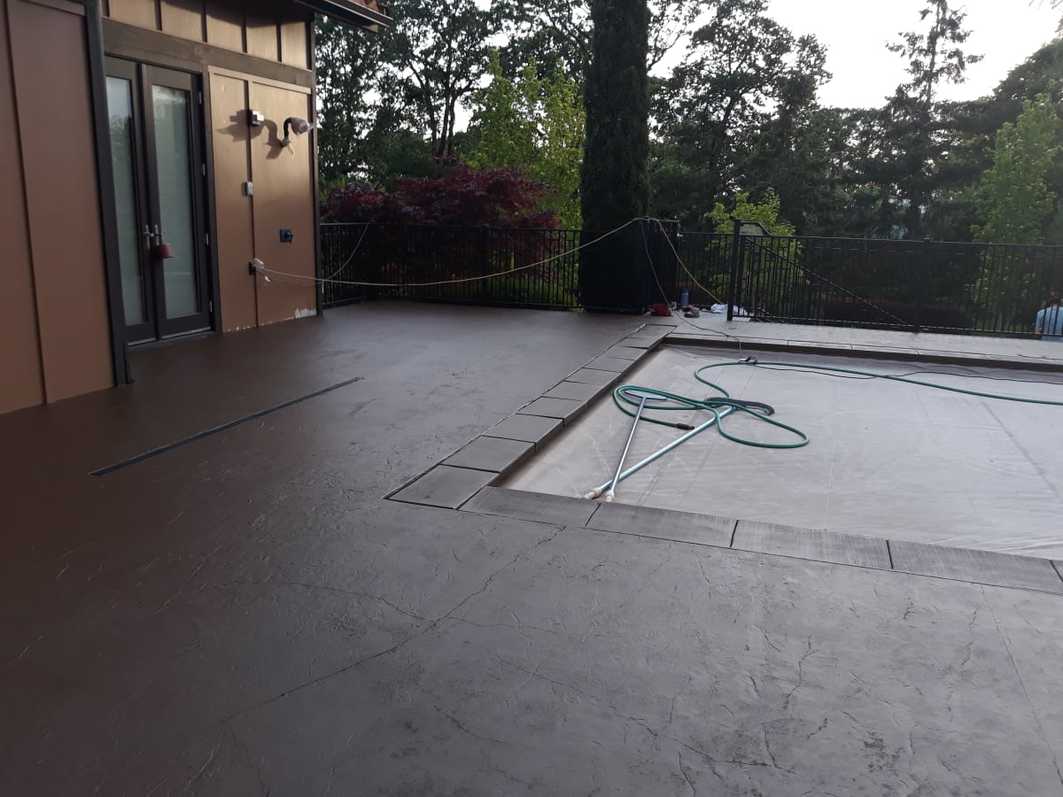 Aloha, OR Concrete Staining Project Gallery Image