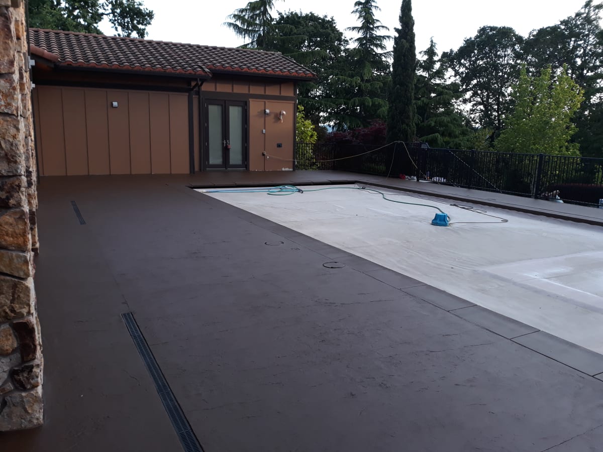 Aloha, OR Concrete Staining Project Gallery Image