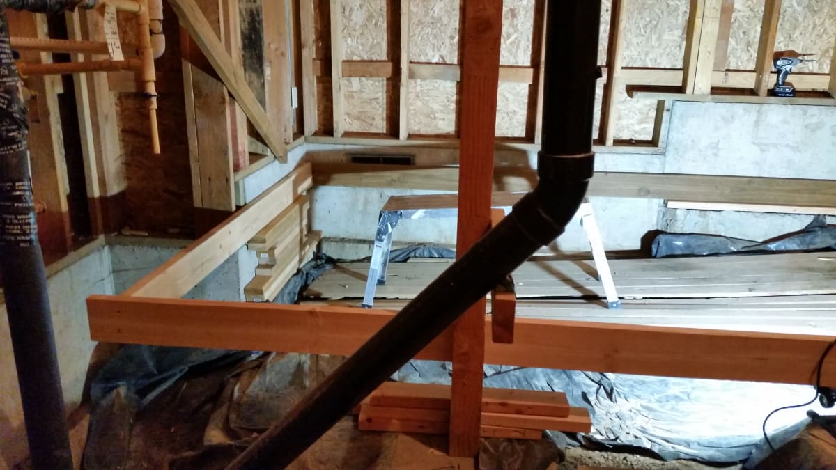 Aloha, OR Interior Basement Storage Framing & Sheeting Project Gallery Image