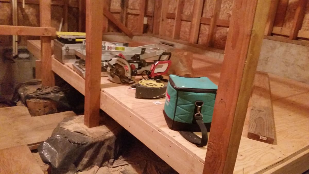 Aloha, OR Interior Basement Storage Framing & Sheeting Project Gallery Image