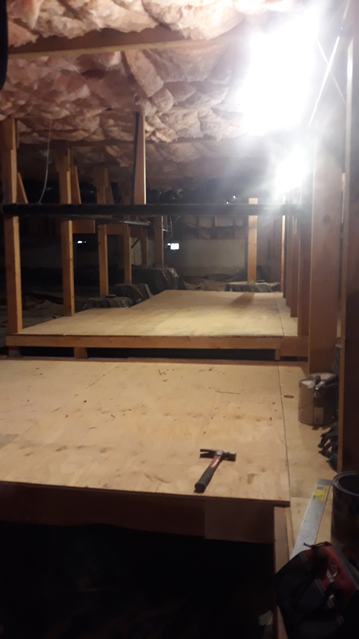 Aloha, OR Interior Basement Storage Framing & Sheeting Project Gallery Image