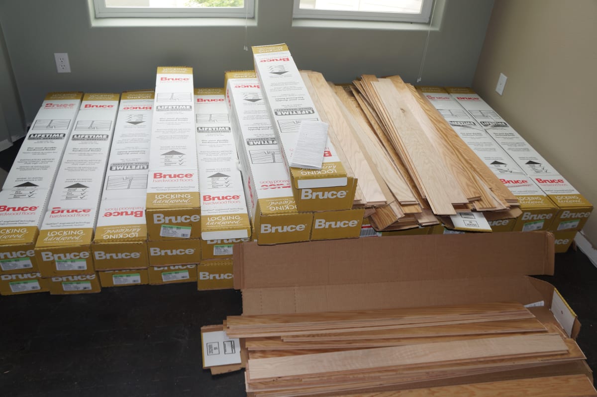 Beaverton Flooring & Stair Treads Install & Trim Install & top coat & Interior Repaint Gallery Image