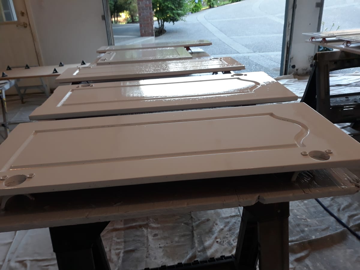 Cabinet Doors & Drawers Interior Kitchen and Island Repaint Gallery Image