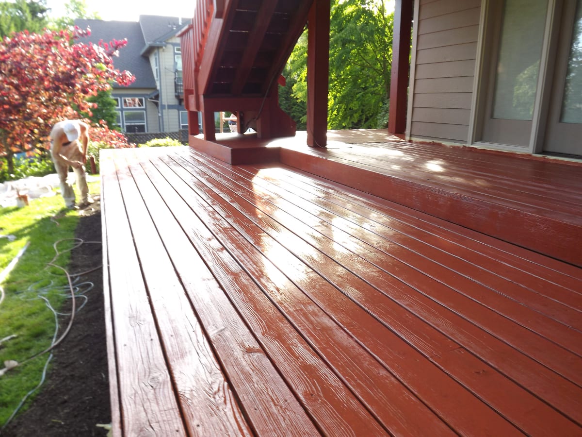 Exterior Deck Repaint Lake Oswego Gallery Image
