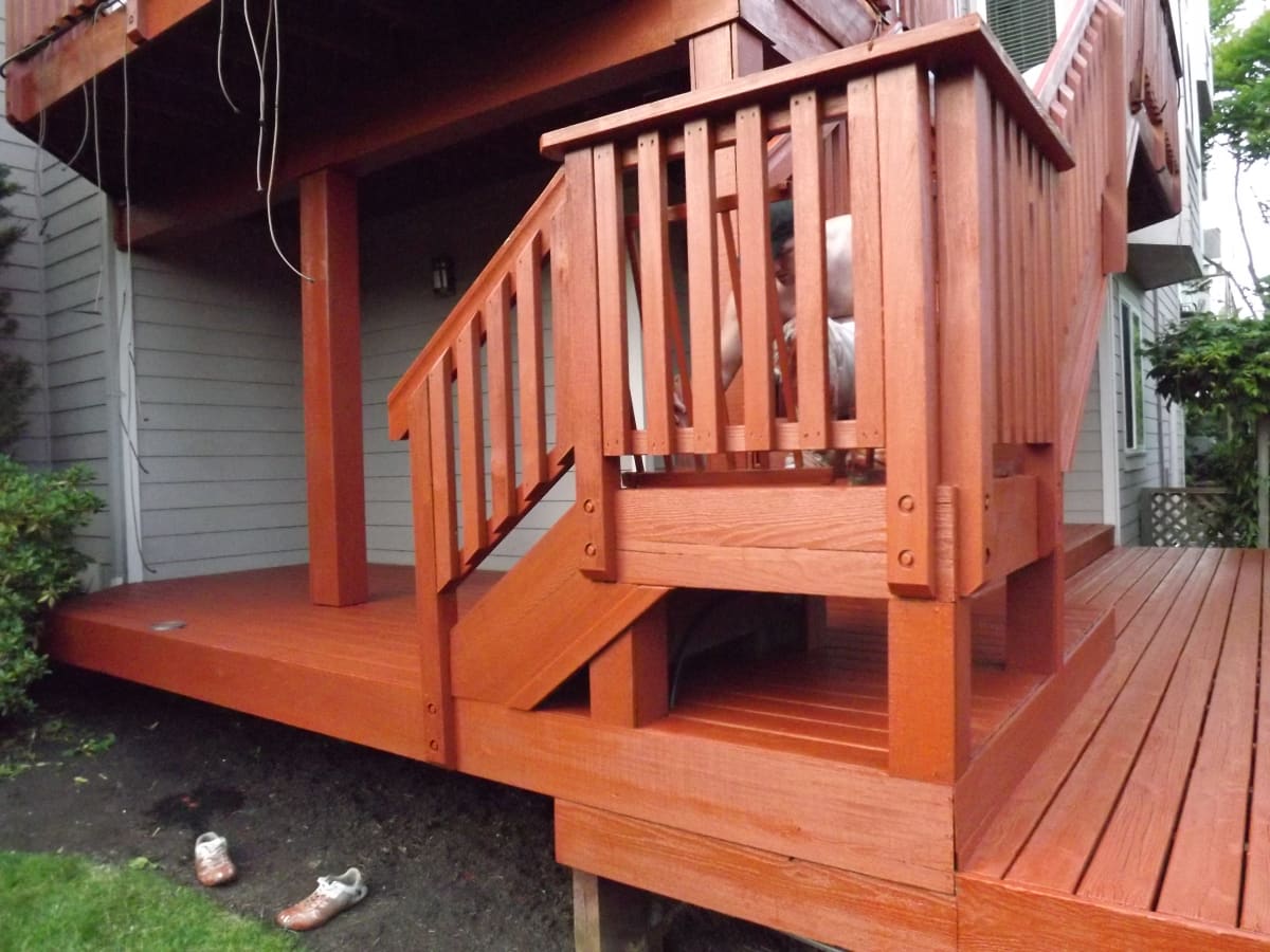 Exterior Deck Repaint Lake Oswego Gallery Image