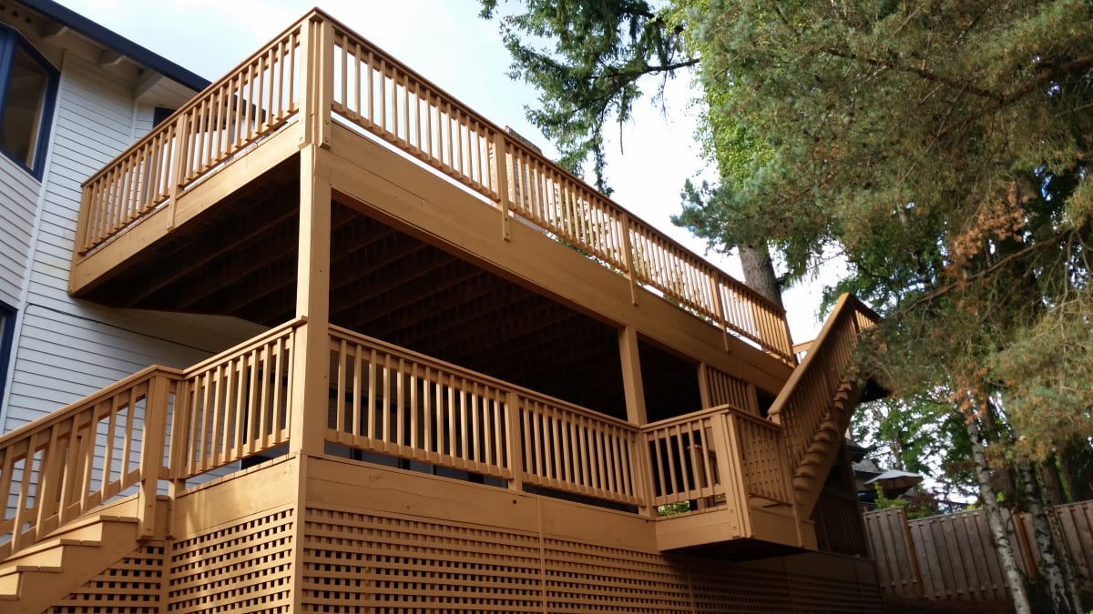 Lake Oswego Exterior Deck Repaint Gallery Image