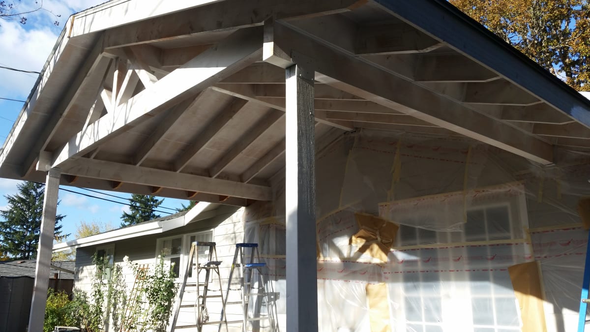 Porch Overhang Exterior Repaint Gallery Image