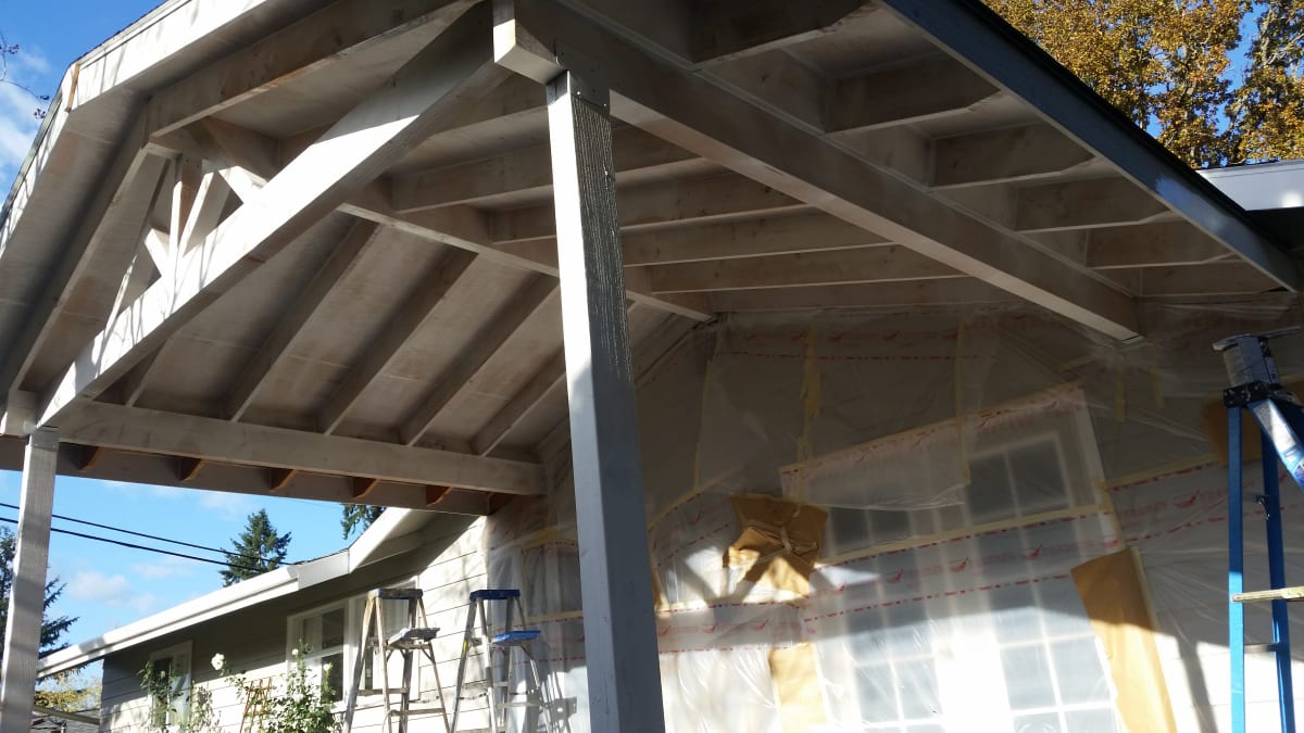 Porch Overhang Exterior Repaint Gallery Image