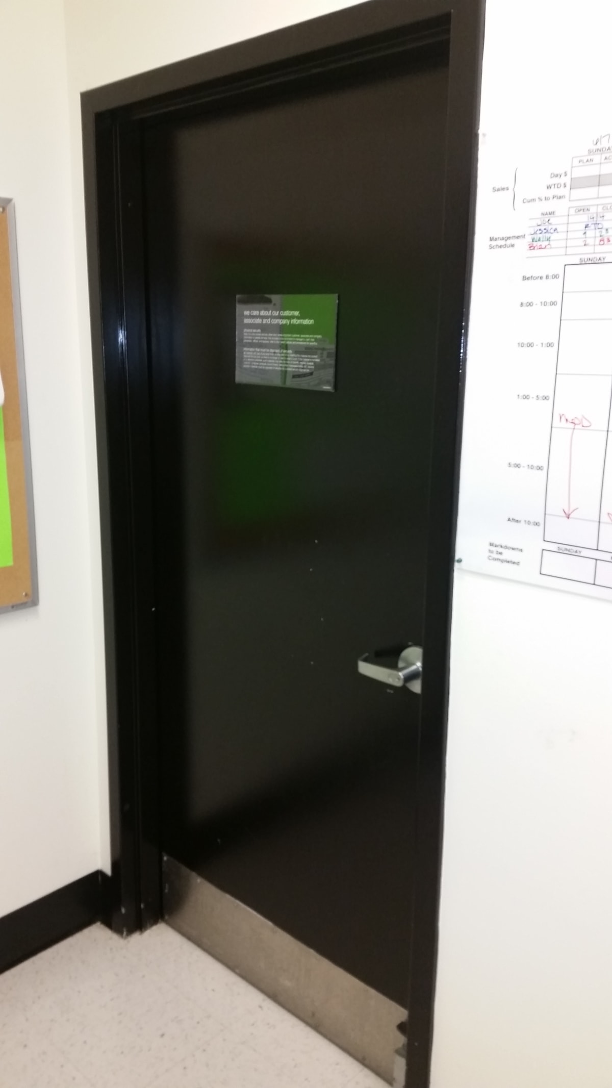 Marshalls Interior Door & Floor Striping Project - After Pics Gallery Image