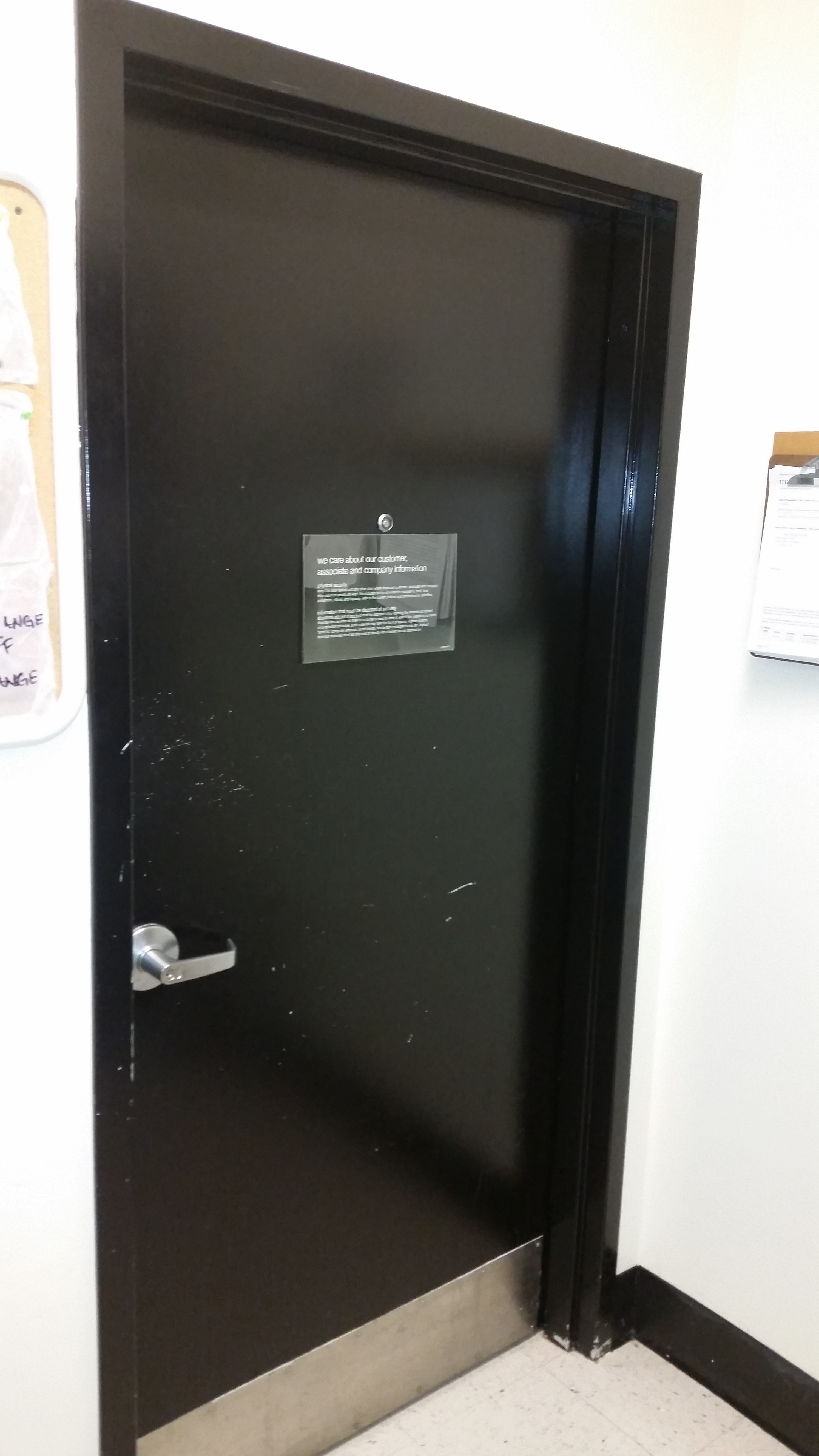 Marshalls Interior Door & Floor Striping Project - After Pics