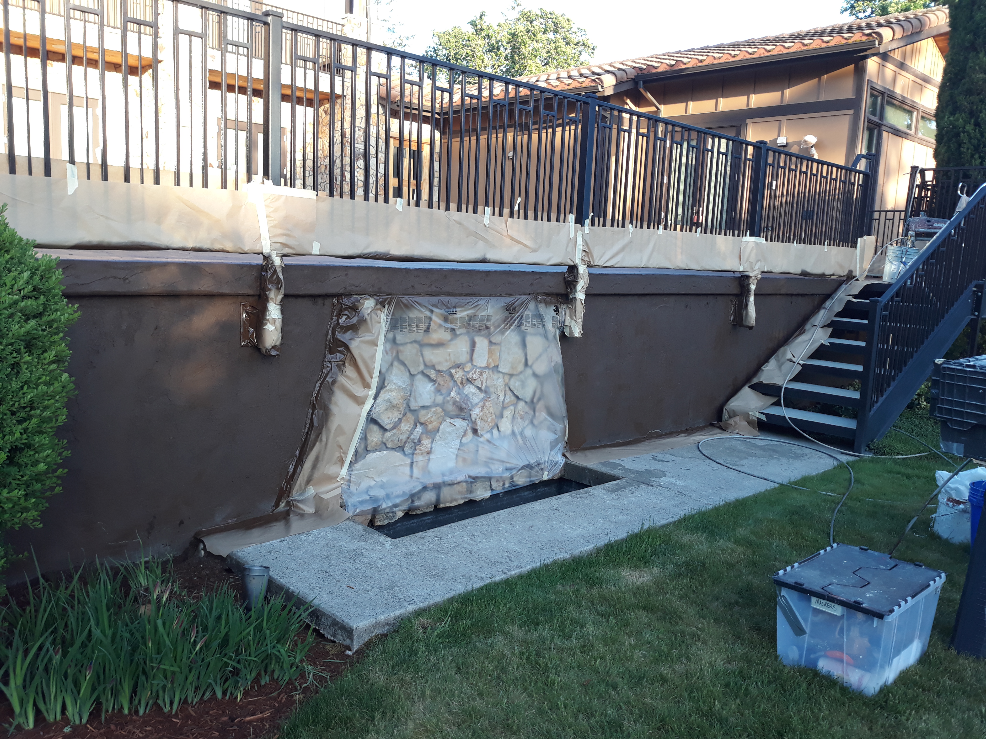 Exterior Concrete  Pool Repaint