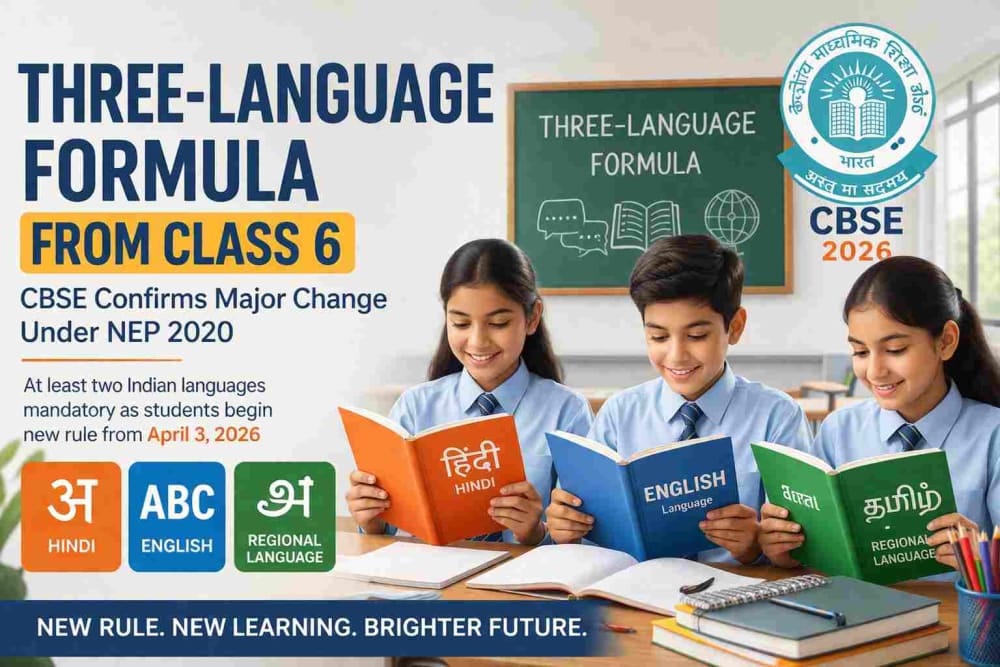 R1 R2 R3 Language Cbse CBSE 3 Language Formula 2026: New Rule for Class 6