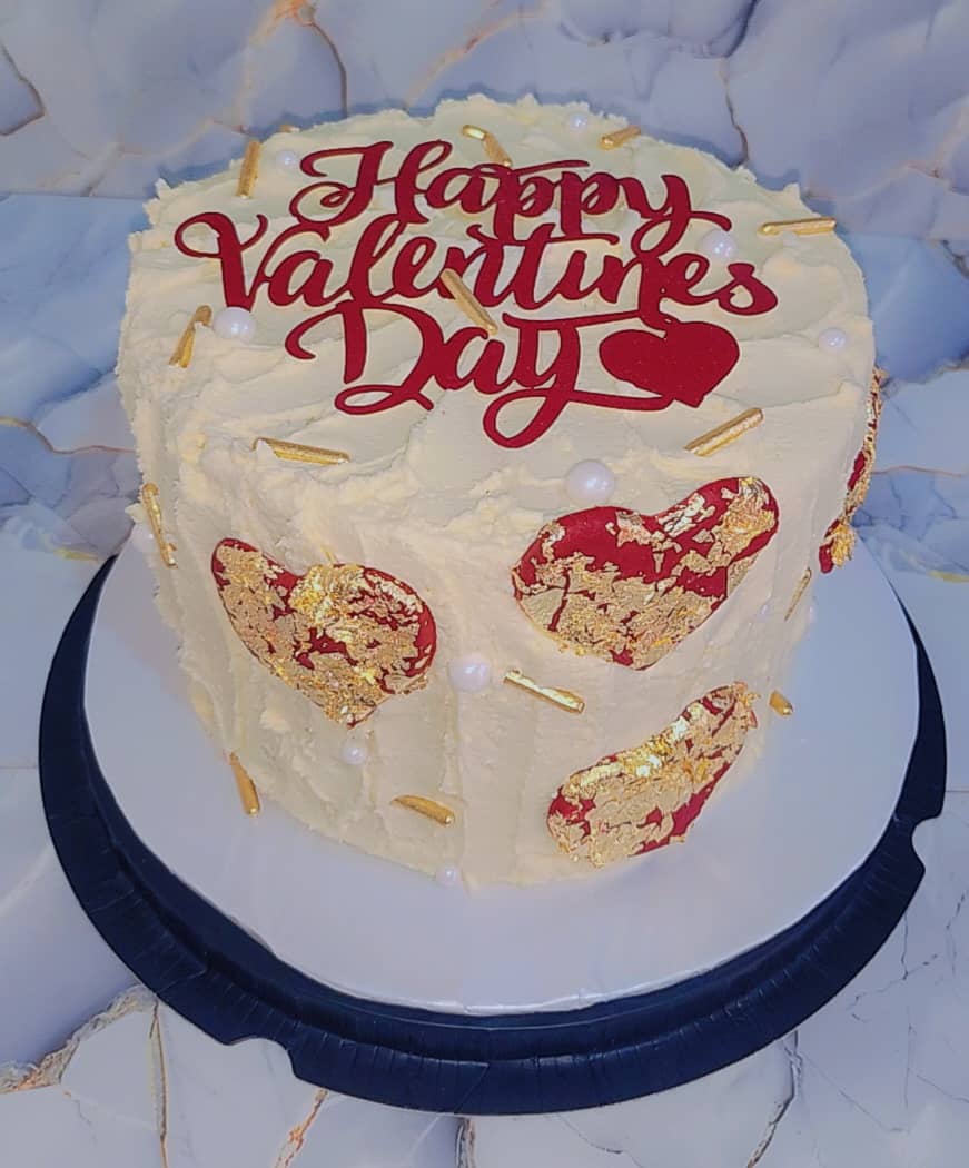 Heart Gilded Layer Cake