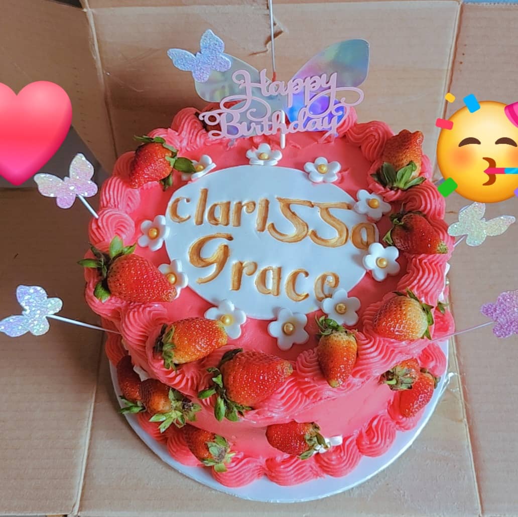 Strawberry Garden Cake