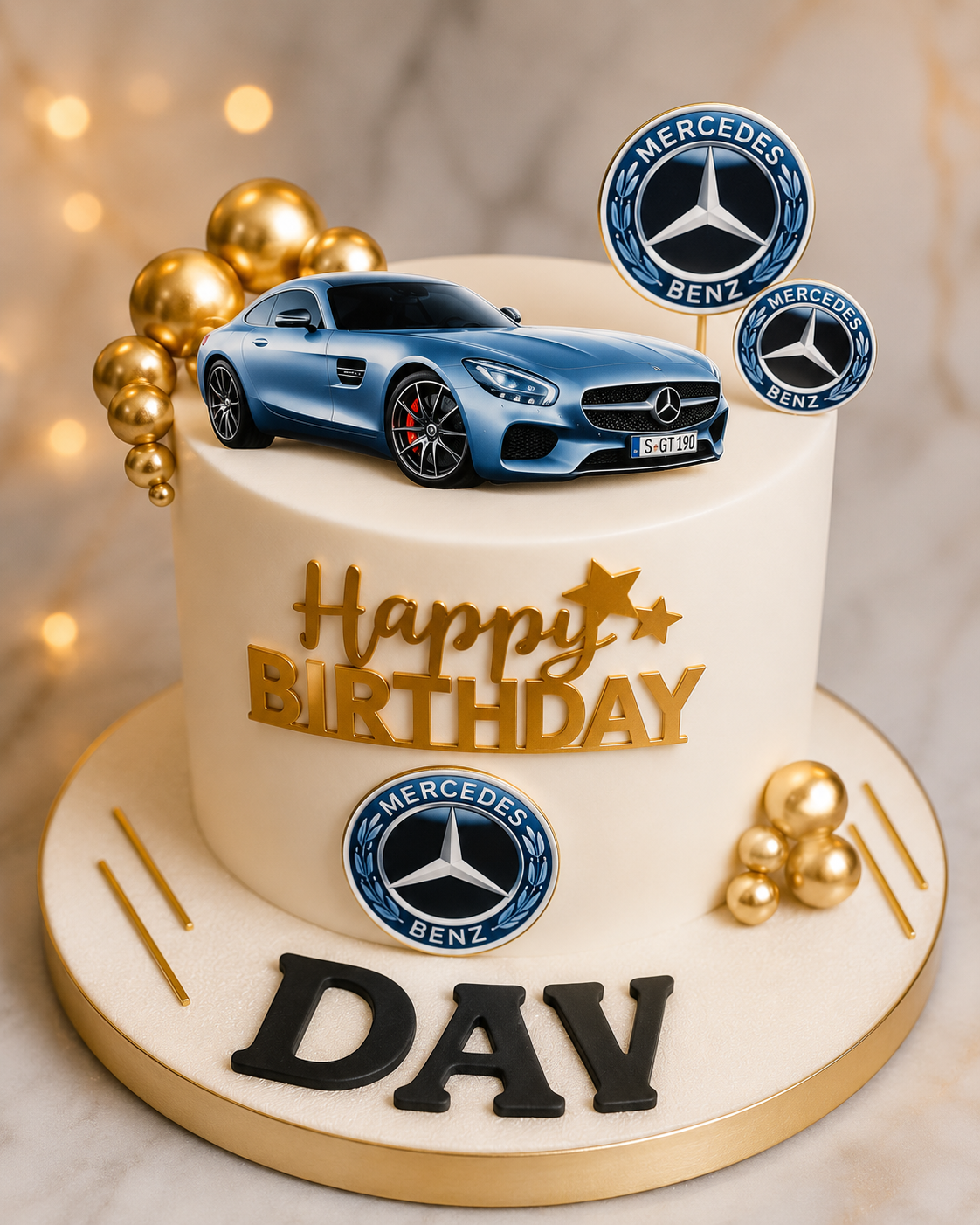 Benz 'DAV' Birthday Cake