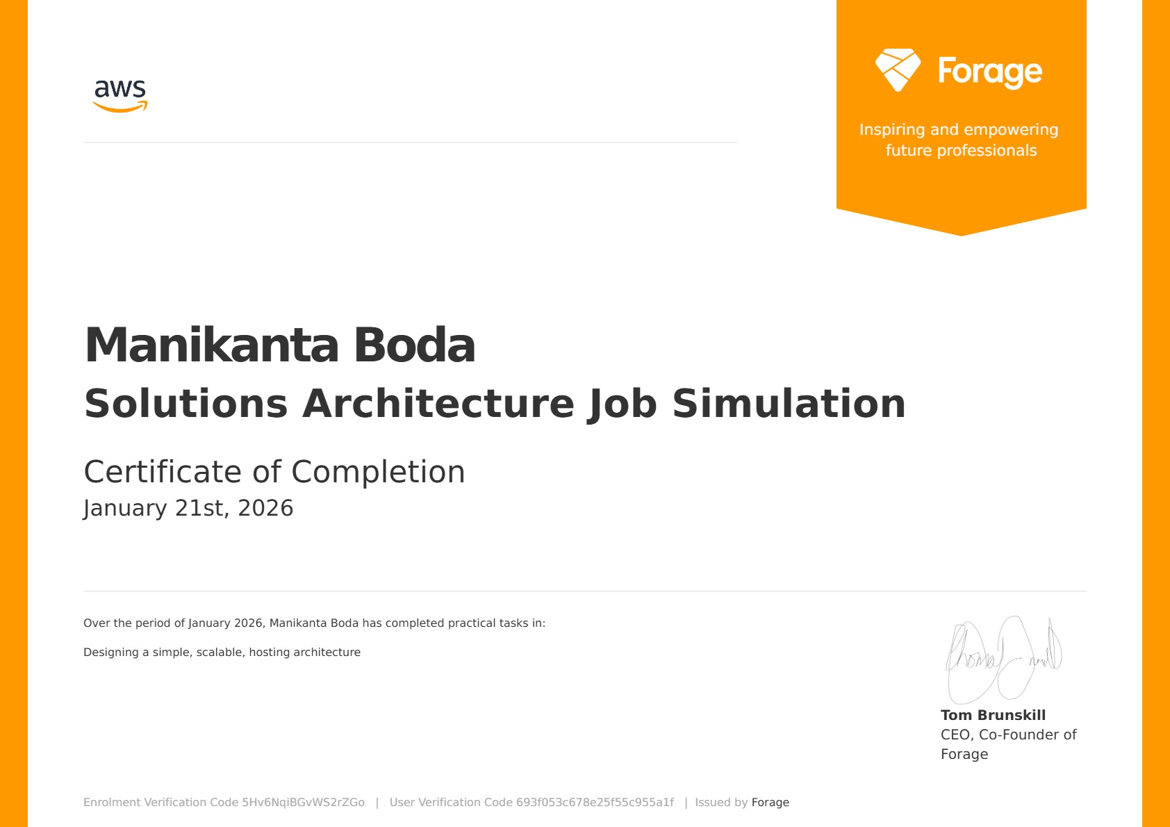 AWS Solutions Architecture – Job Simulation
