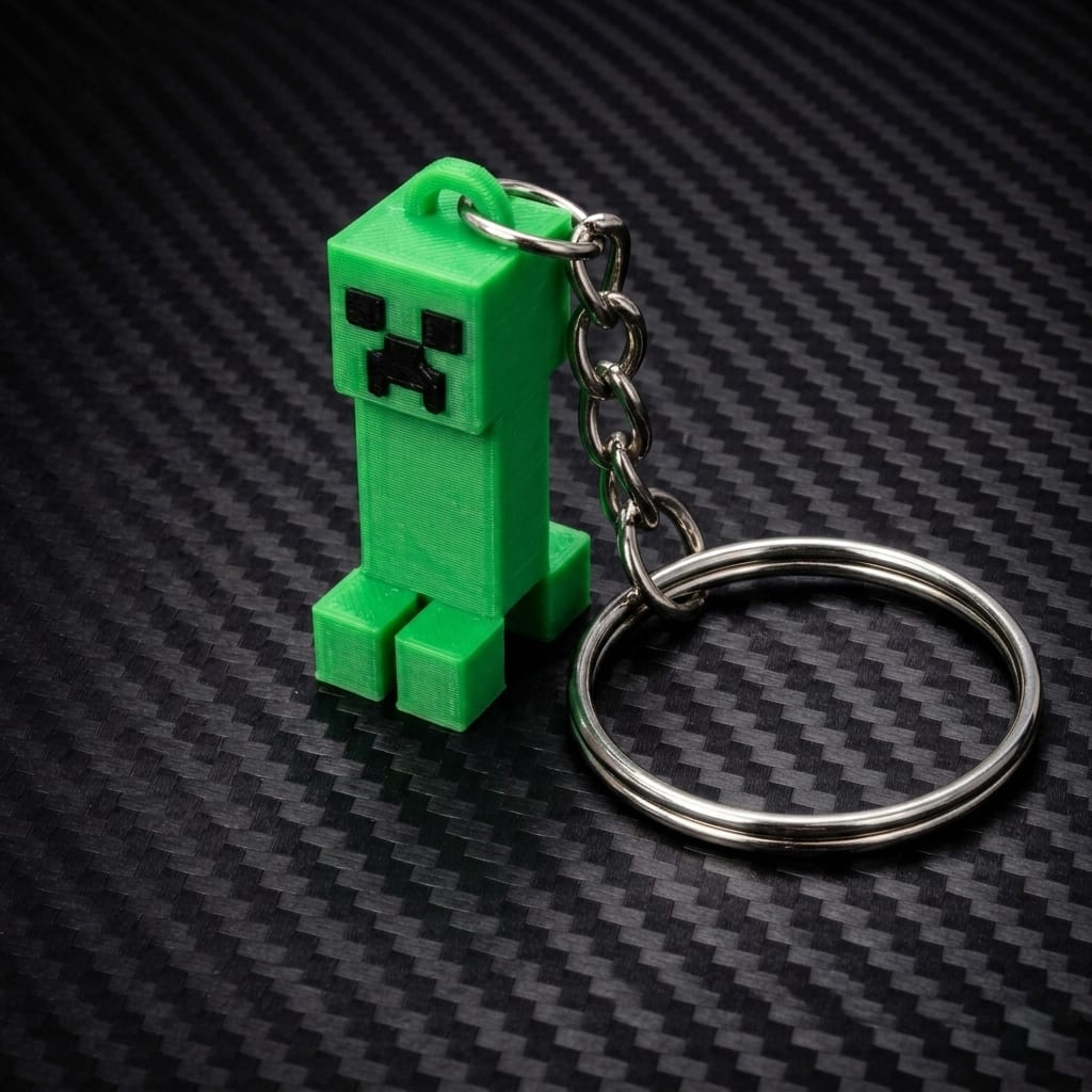 Minecraft Walking Creeper Keychain