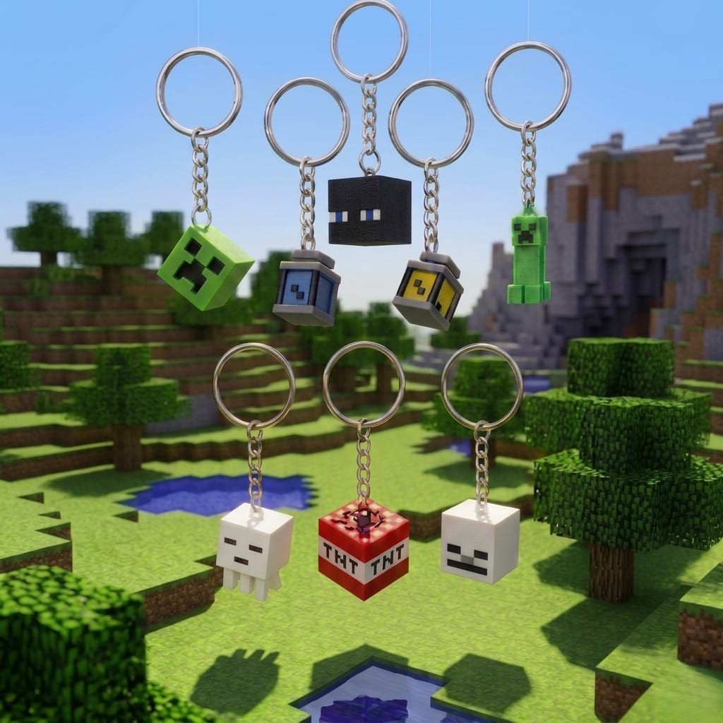 Minecraft Keychain Combo Pack