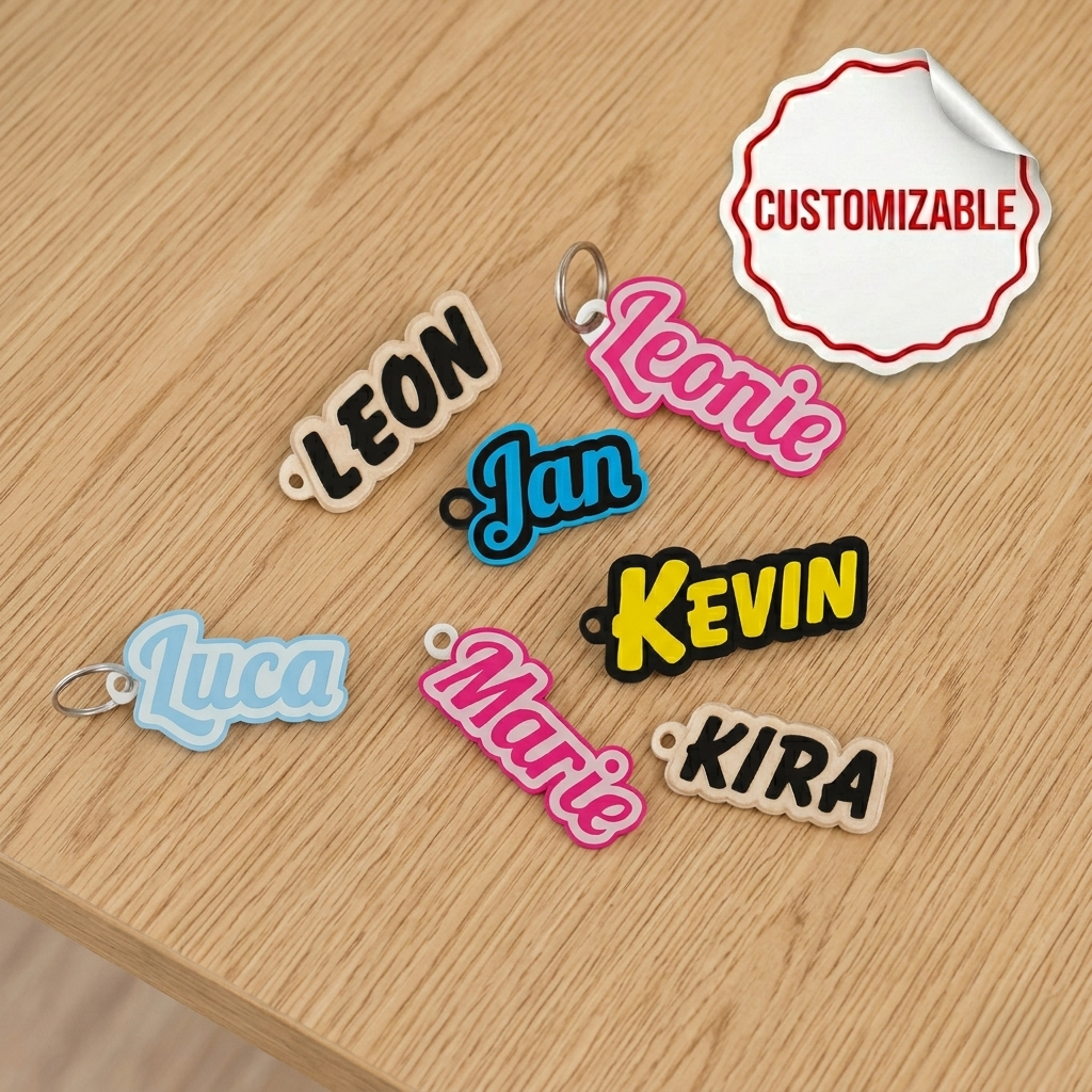 Customizable Name Keychain