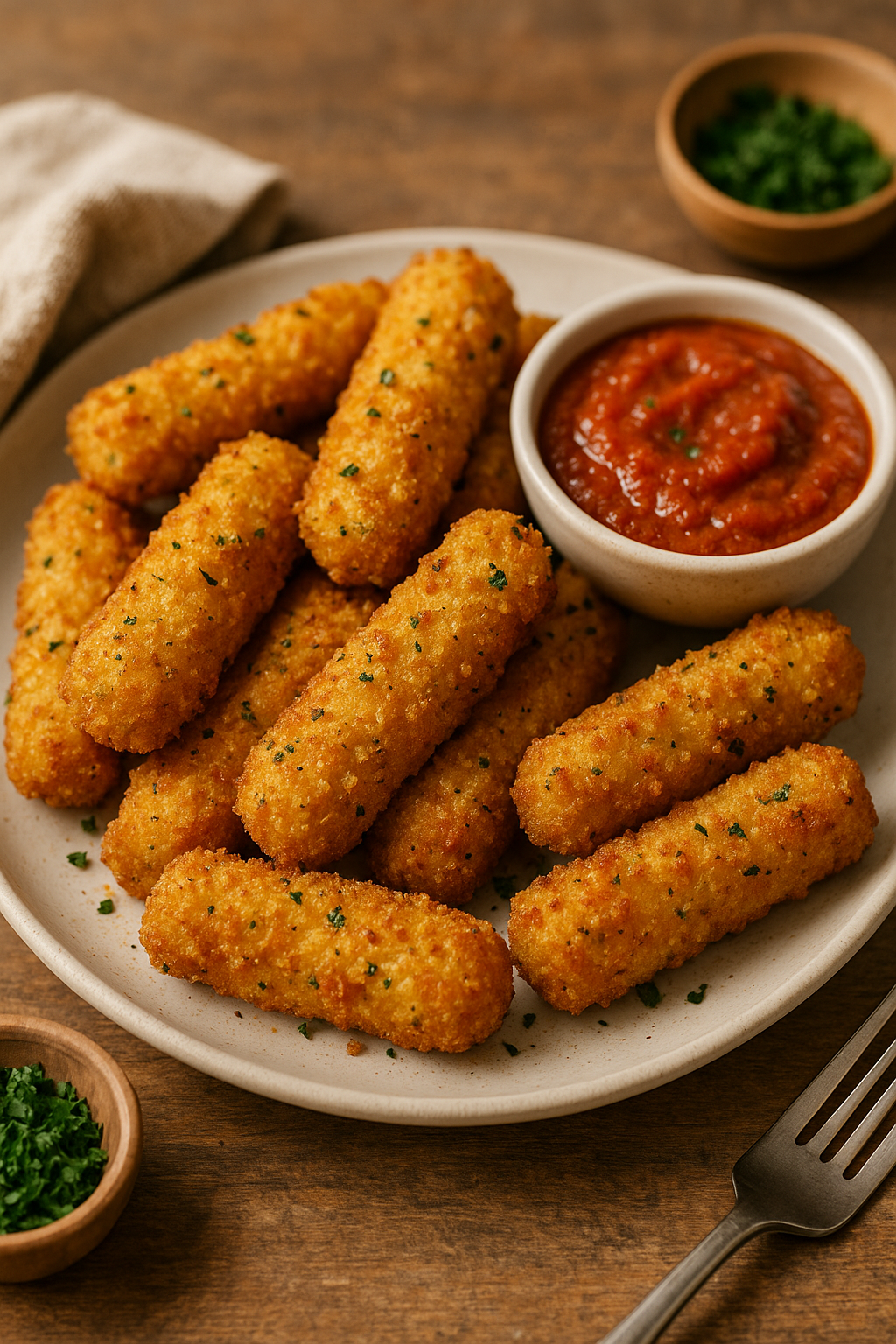 Air Fryer Mozzarella Sticks