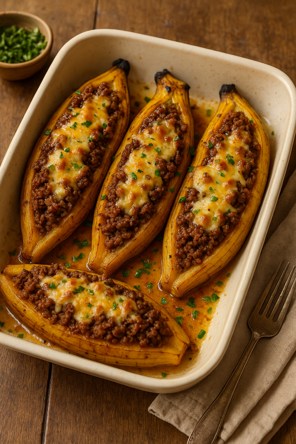Canoas (Stuffed Sweet Plantains)
