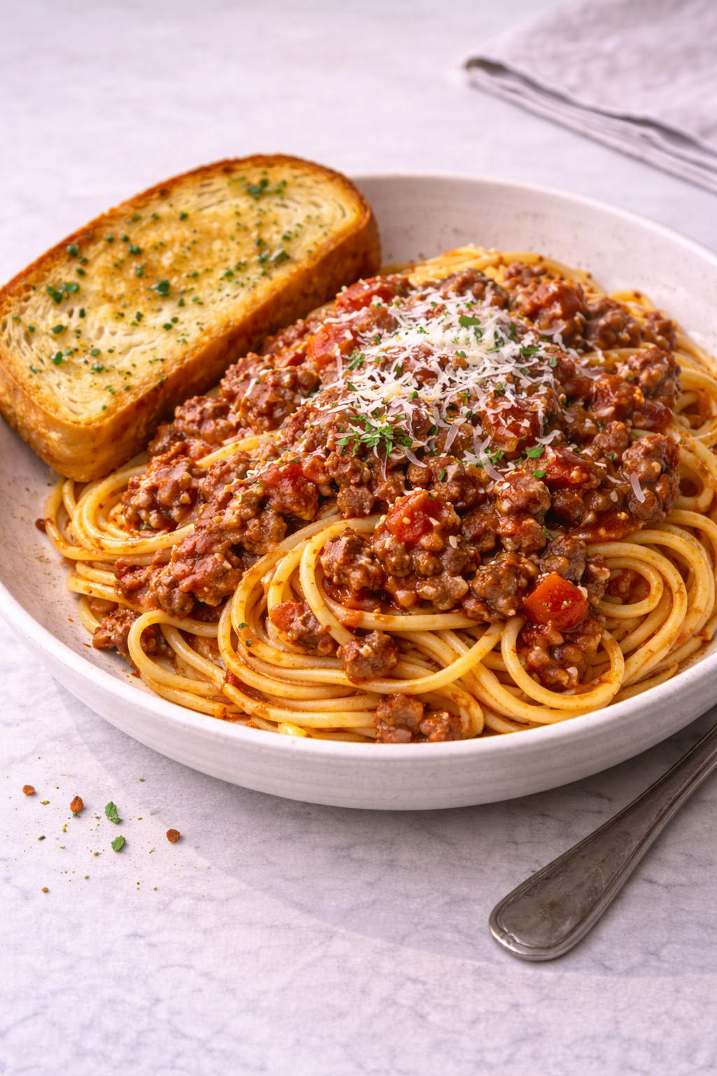 Classic Spaghetti with Meat Sauce