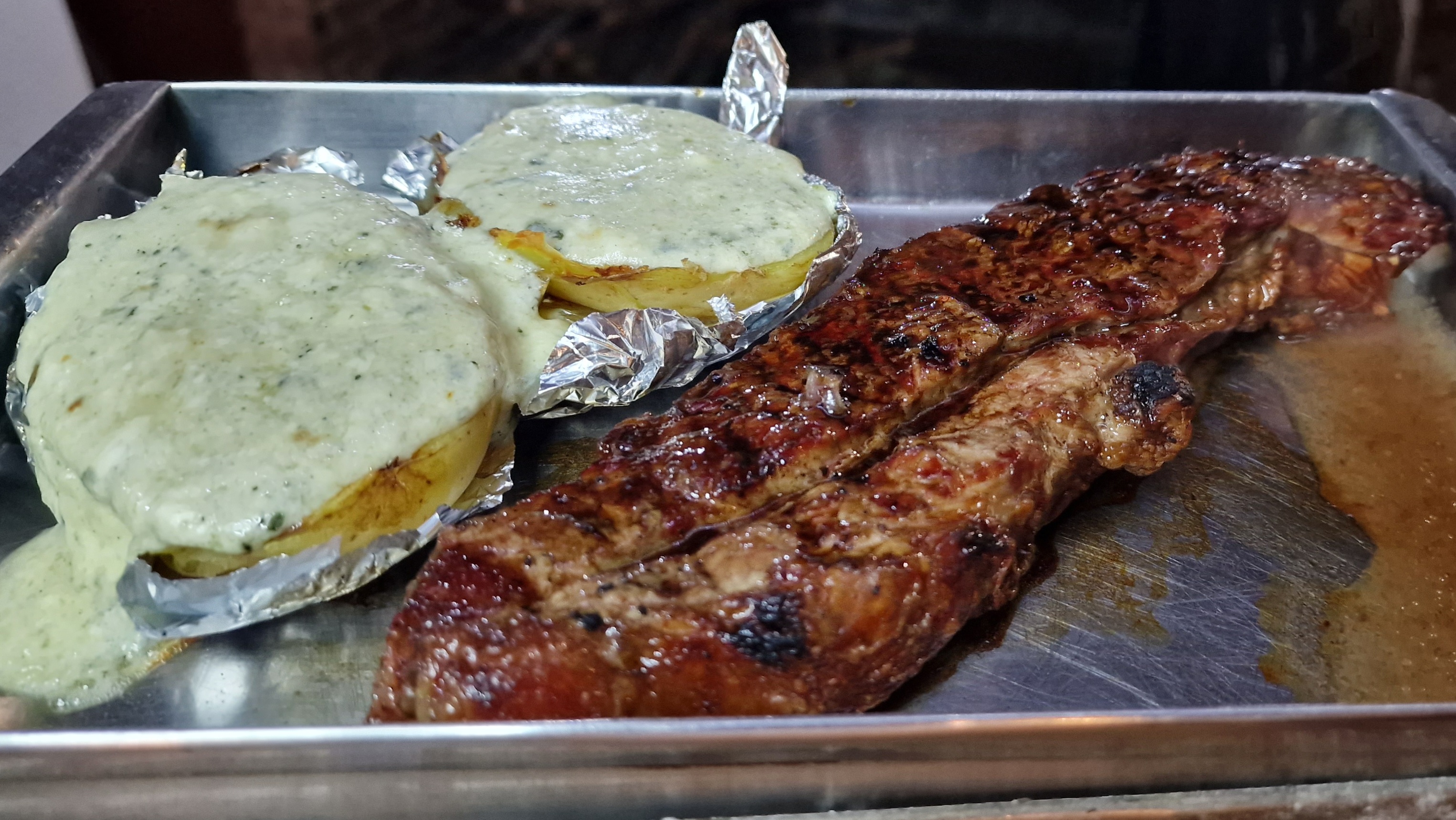 Entrecot con Papa al Plomo